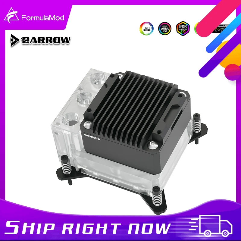 Barrow Cpu Block Pump Integrated Combo,for Intel/amd, 17w Pwm