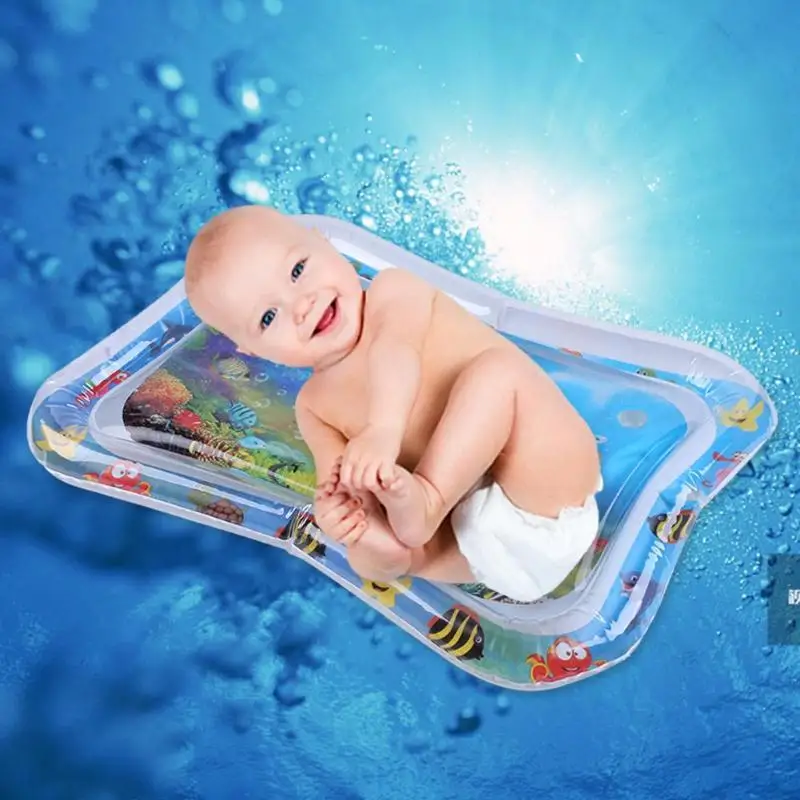 

Baby Water Mat Infant Tummy Time Playmat Fun Activity for Sensory Stimulation Necessary Baby Inflatable Water Play Supplies