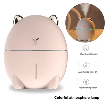 

Humidifier USB Mini Home Office Mute LEDs 200ml Atomizer LEDs Lamp aroma diffuser air humidifier
