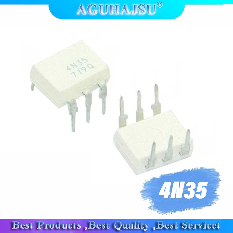 10PCS 4N35 DIP6 DIP photoelectric coupler new Thyristor driven optocoupler isolator | Электронные компоненты и
