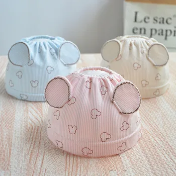 

Newborn hat summer empty top hat 0-4 months thin section breathable men and women baby newborn cool baby hat