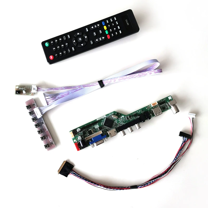 For LP140WD1-TLM1/TLA1 VGA+HDMI+AV+USB+RF T.V56 screen controller drive board 14" 1600*900 LVDS 40Pin WLED notebook PC DIY kit
