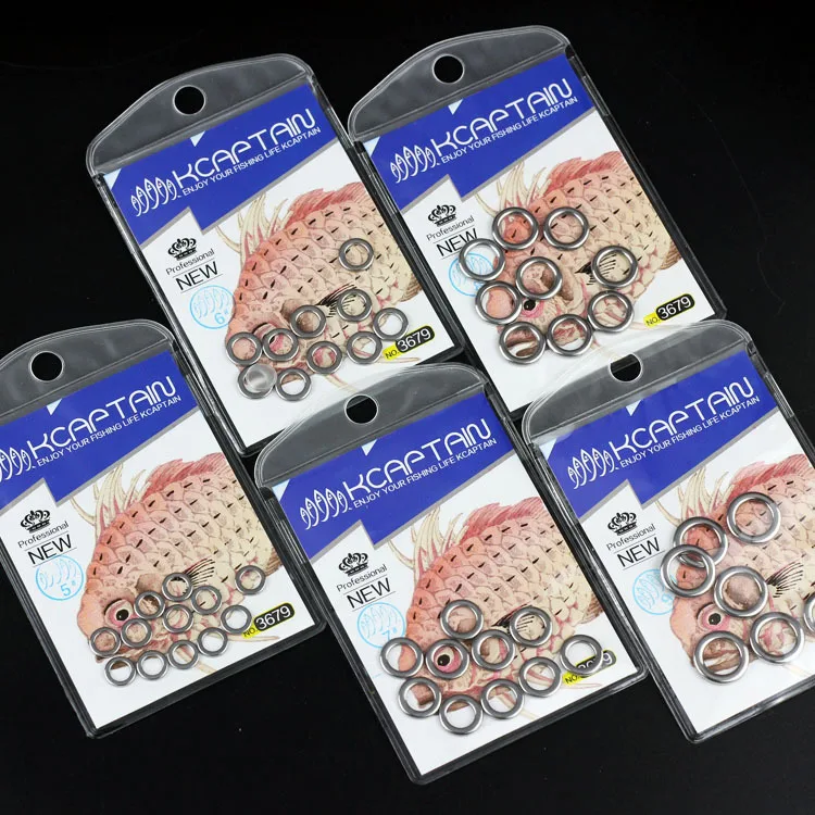 

Lure Single Loop O-ring Stainless Steel Boat Fishing Sea Fishing Seamless Slow Roll tie ban gou Strong Hit Flat Connecting Ring