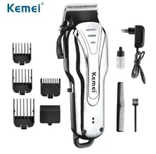 

Kemei1992 Powerful Electric Rechargeable Hair Clipper Low Noise Hair Trimmer With 3/6/10/13mm Limited Comb Wired Or Wireless Use