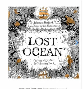 

Lost ocean Page 24 Of The English Version Of Decompression Artifact Graffiti Coloring Anti-Stress Painting Books with 24 color p