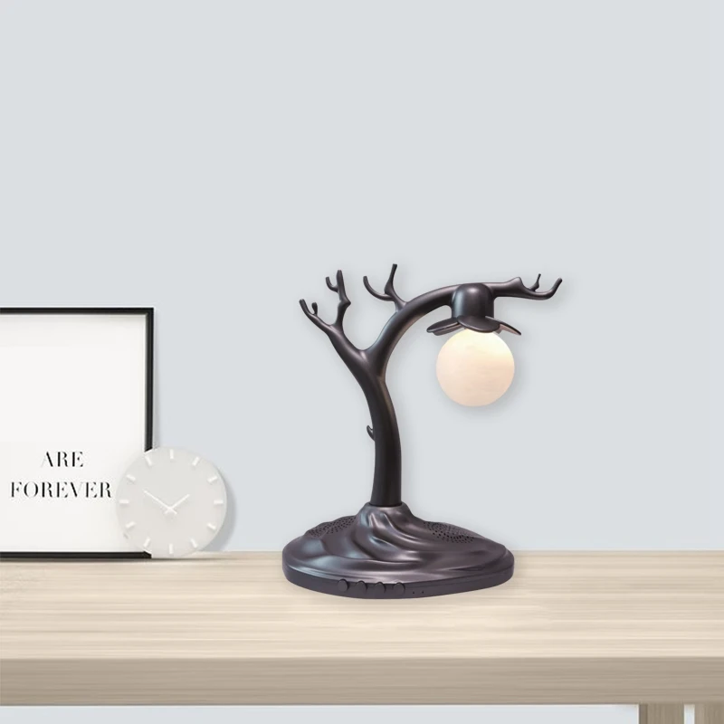 

Fashion-Bluetooth Speaker Table Lamp Magnetic Suspension Pull-Up 3D Moon Light Wireless Bluetooth Audio Suspension Speaker Desk
