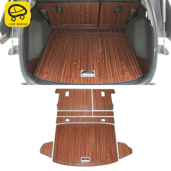 

CarManGo Car Rear Trunk Mats Cargo Liner Set Synthetic Wood Tray Wooden Pad Boot Mat Carpets for Honda CR-V 5th 2017-2020