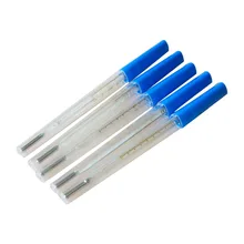 5 шт. Медицинский Стандартный ртутный темометр наружный прибор для измерения температуры тела измерительный прибор для измерения подмышек тела