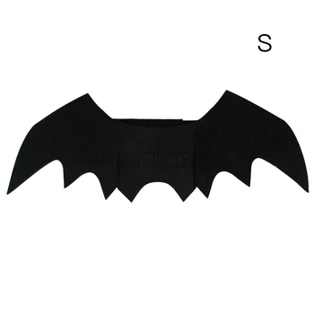 

Animal Pet Dog Cat Bats Costume with Pumpkin Bells Halloween Cosplay Fancy Dress Up Interesting Clothing