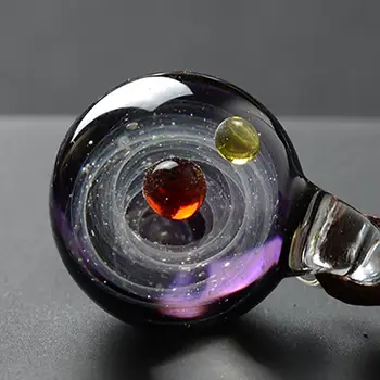 

Wholesale Vintage Glass Ball Planet Universe Starry Sky Galaxy Pendant Necklace Handmade Jewelry New Arrival