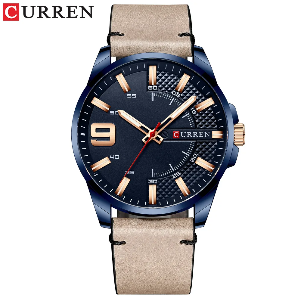 

AnkeStore 2020 Waterproof Quartz Fashion Business sport Leather Strap Black Luxury Brand Mens wrist Watch relojes para hombre