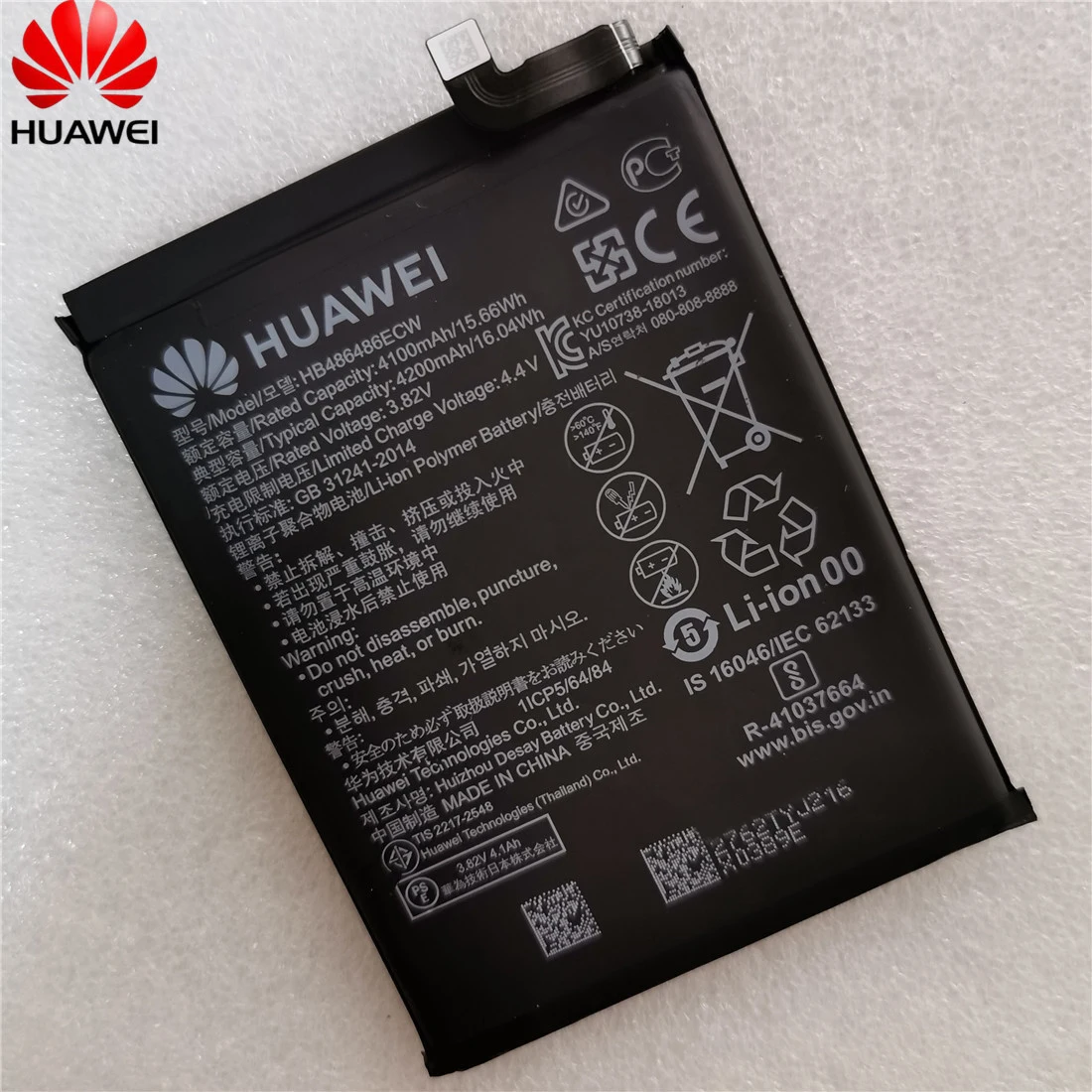 Оригинальная запасная батарея HB486486ECW для Huawei P30 Pro Mate20 Mate 20 натуральная телефона