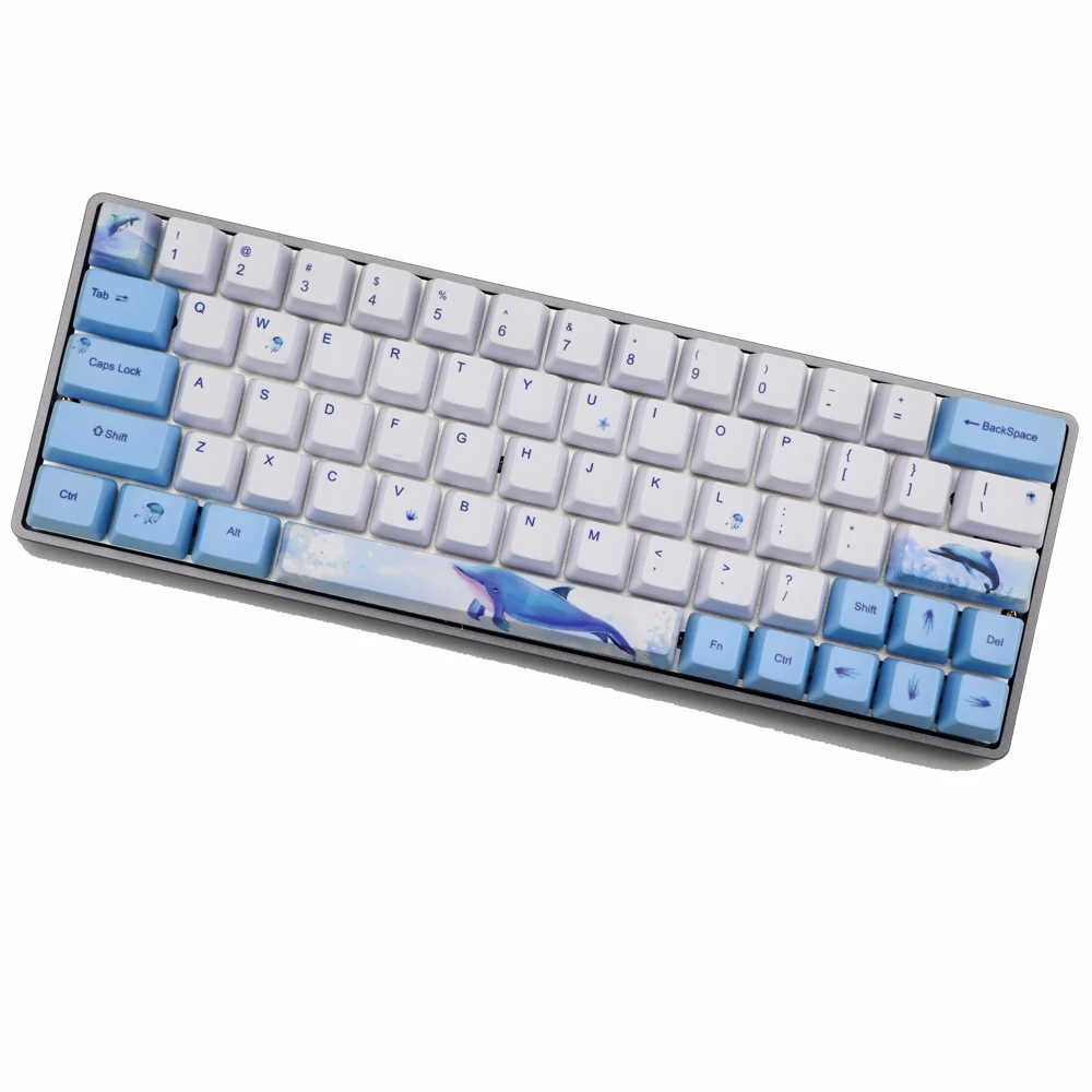 Набор ключей с Китом 60% PBT OEM колпачки для GH60 RK61/ALT61/Annie/покерных GK61 GK64 dz60|Клавиатуры|