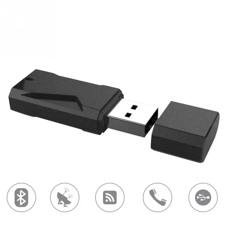 2 в 1 Aux Bluetooth 5,0 с микрофоном прочный вызов USB легко наносится аудио передатчик приемник беспроводной адаптер быстрая скорость