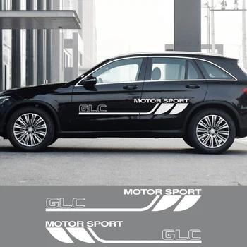 

2PCS Car Door Side Sticker For Mercedes Benz GLE Coupe C292 W166 W167 GLA GLC Graphic Vinyl Film Auto Body Decor Car Accessories
