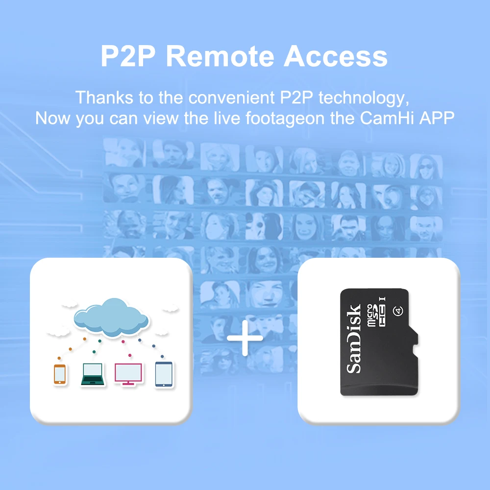 IP Camera Wifi Outdoor Waterproof HD Security Camera Wireless 1080P Night Vision Surveillance Camera CCTV Onvif Compatible