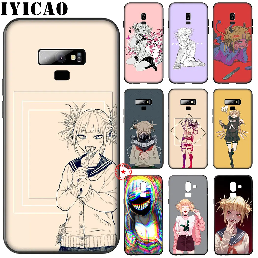 My hero academia Himiko Toga Black Soft Silicone Case for Samsung Galaxy A70S A20E A2 J4 J6 Core Plus Prime J7 Duo J8 TPU Cover |