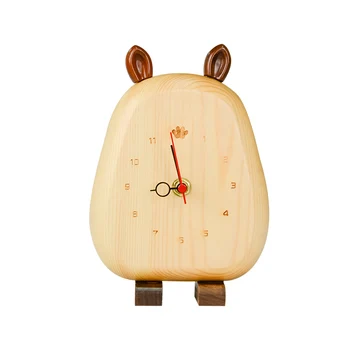 

Wood Small Alarm Clock Smart Cute Night Lights Snooze Mini Alarm Clock Bedside Silent Wekker Digitaal Table Decoration AE50AC