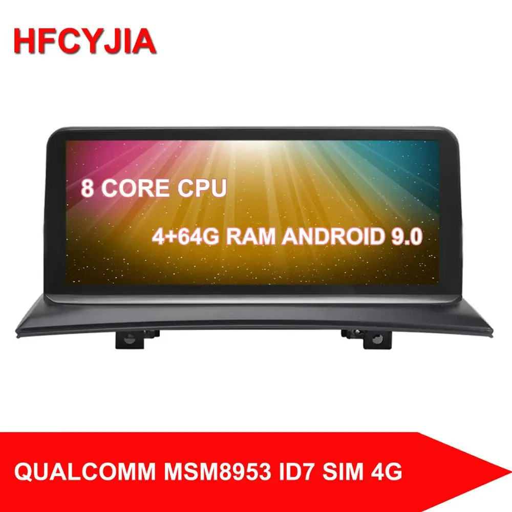 

HFCYJIA 10.25" Android 9.0 IPS Touch Screen Player For BMW X3 E83 2004-2009 GPS Navi Player BT SWC 8 Core CPU 4+64G RAM WIFI 4G