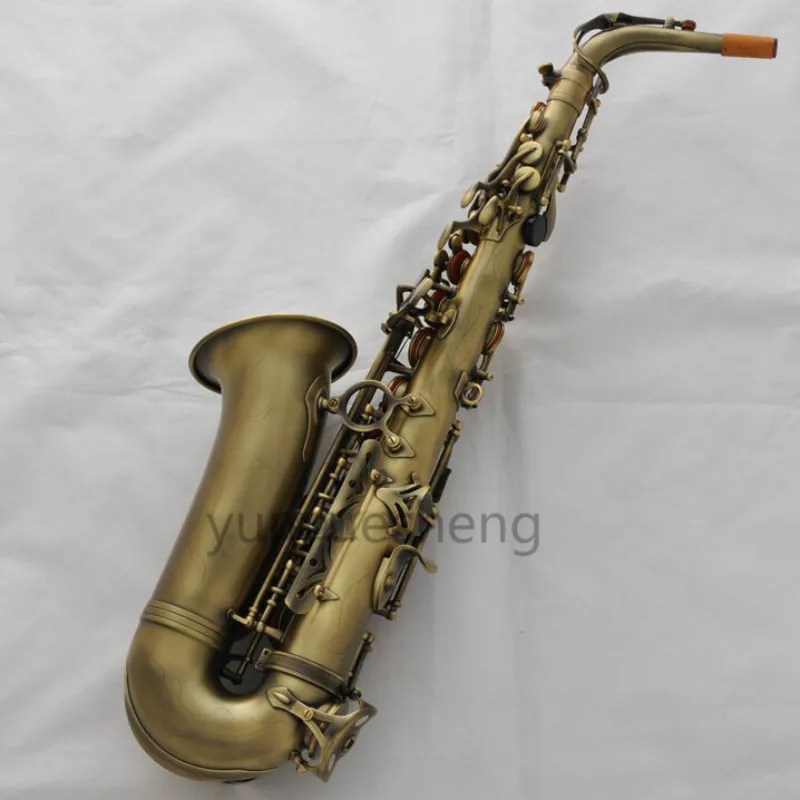 Профессиональный античный альт саксофон свернутый Note отверстие Eb Sax High F# с чехлом