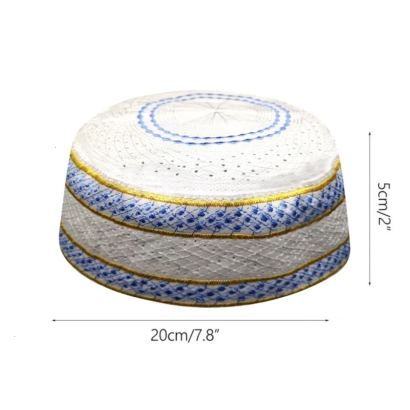 Мужские шапки для молитвы хиджаб Kippah индийская атласная шляпка мусульманский
