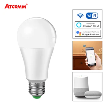 

15W Ampoule LED E27 B22 WiFi Smart Bulb Intellegent Light APP Remote Control Timing Lamp Work With Alexa/Echo Google Assistant