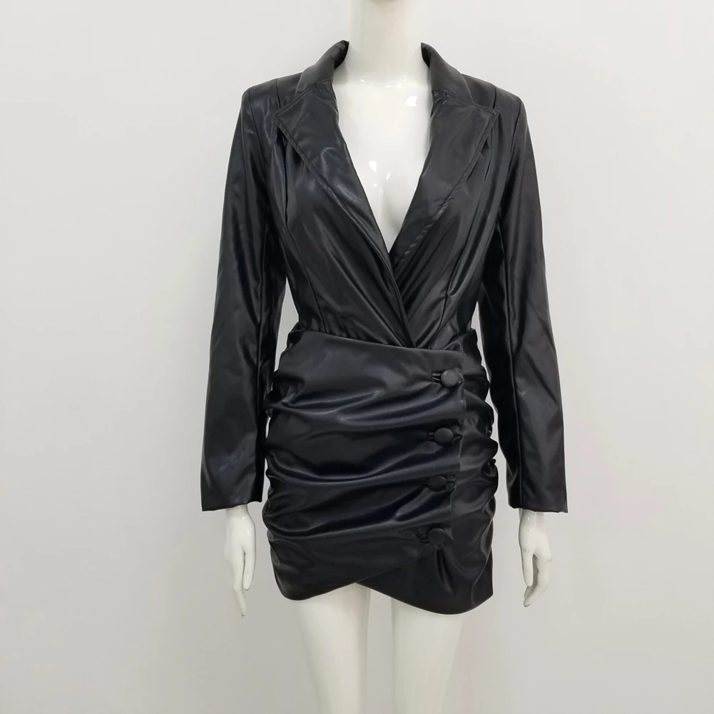 Роскошные взлетно-посадочной полосы для подиума, модные, пикантные с длинным рукавом женское платье дизайнерские модные женские туфли для ночного клуба вечерние платье Vestido - Цвет: Черный