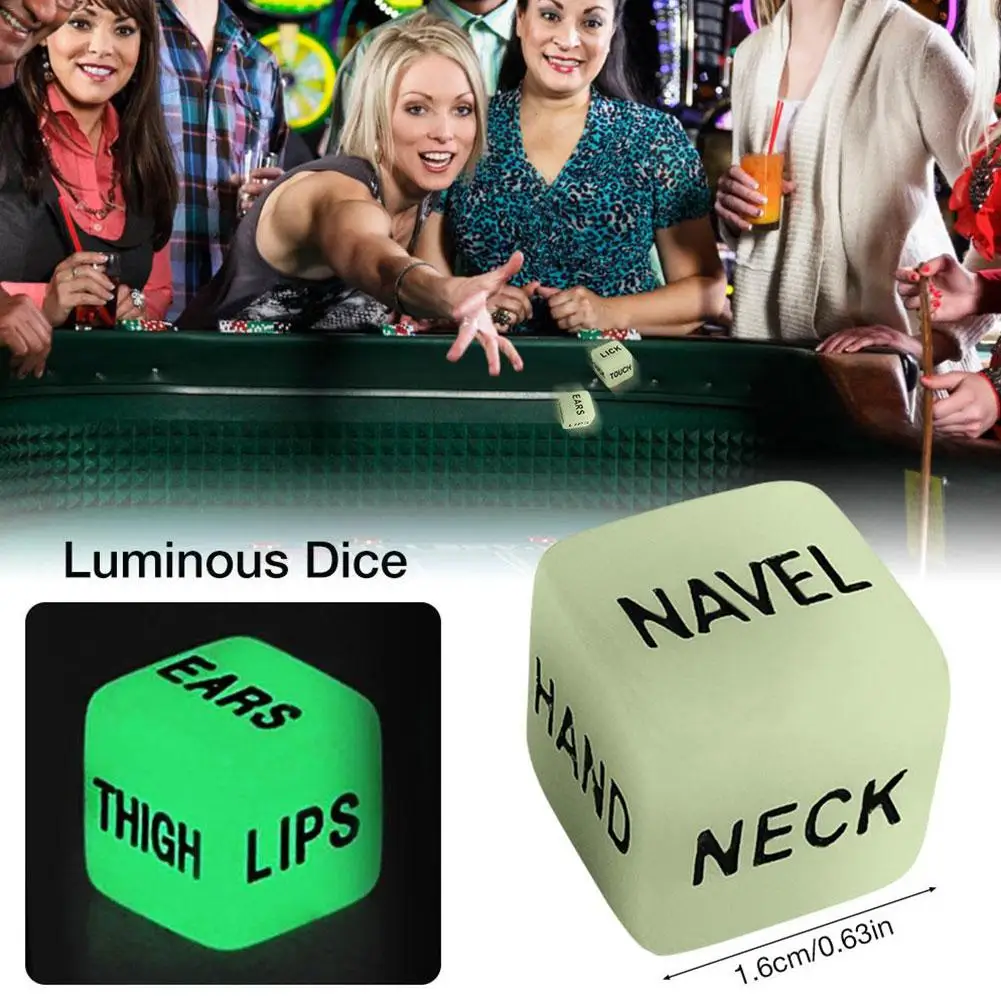 4Pcs Luminous Sexy Dice Exotic Posture Play Dices Love Adult Games Romance Humour Toys For Couples | Спорт и развлечения