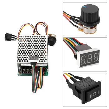 

Motor Speed Controller DC10 55V 12V 24V 36V 60A PWM CW CCW DC Motor Speed Controller Power Equipment Accessories