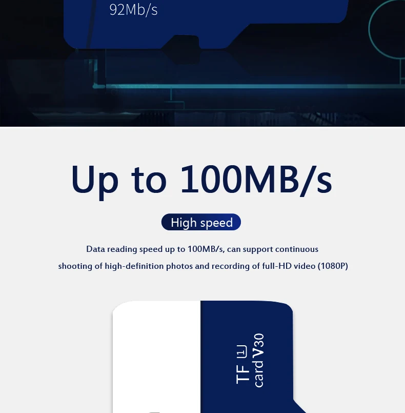 Reletech TF ī 64 ⰡƮ 128 ⰡƮ 32 ⰡƮ ִ 100 ްƮ/  Class10 ޸ ÷ ũ SD ī  4K HD ȭ/ī޶/