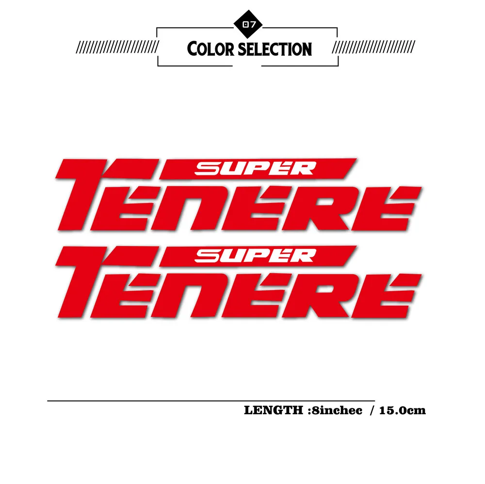 New Motorcycle Bicycle Fuel Tank Stickers Body Sticker Wheel Helmet Logo Riflettente Impermeabile Adatto Per Yamaha Supertenere