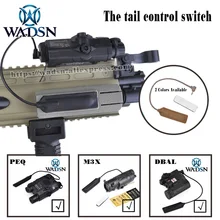 WADSN страйкбол тактический PEQ фонарик переключатель хвост управление переключатель Softail Для PEQ, M3X, DBA страйкбол EX430 оружие огни аксессуары