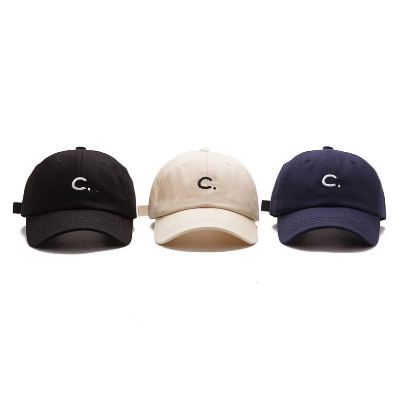 

INS Hat Women's Spring And Summer Simple Casual Baseball Cap Men's Korean-style Versatile C Lettered Embroidered Brim Hat Fashio