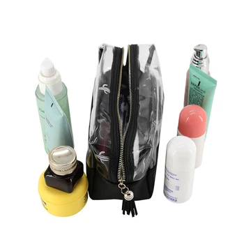 

PVC Travel Cosmetic Bag High Capacity Waterproof Zipper Pouch Portable Makeup Tool Organizer Case Clear Toiletry Storage Bag
