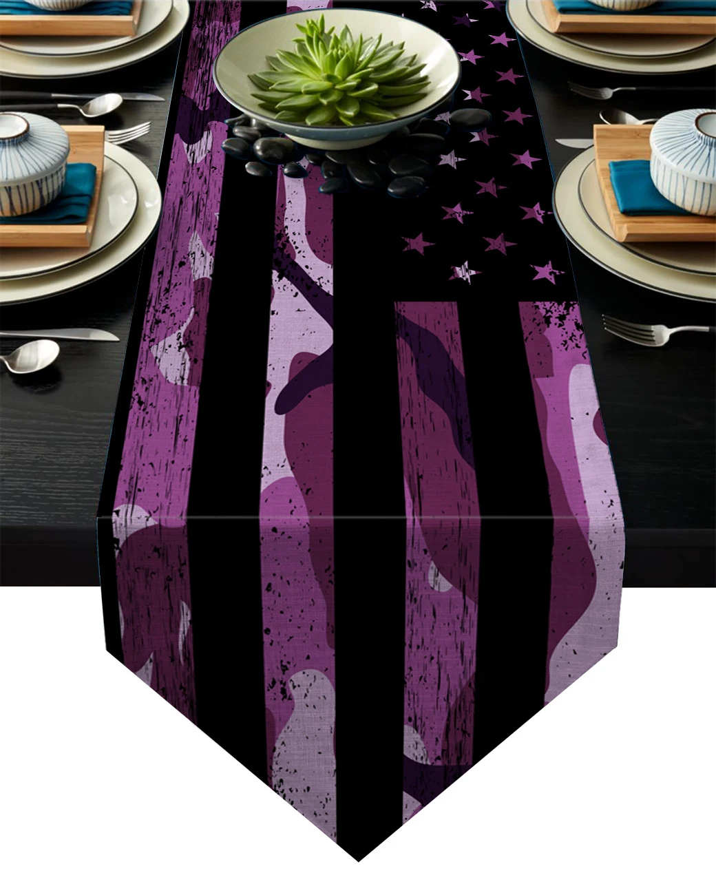 Purple Camouflage American Flag Table Runner Table Flag Home Party Decorative Tablecloth Table Runners Table Runners Aliexpress