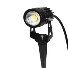 5 Вт COB светодиодный садовый светильник 12 В AC85V-265V открытый IP68 Водонепроницаемый Ландшафтный Точечный светильник белый