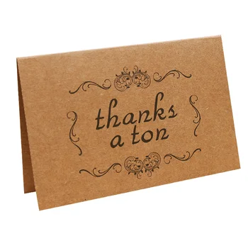 

Product's thank you retro little card message card thank you card small postcard holiday Thanksgiving greeting card