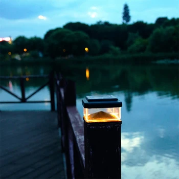 

Solar Column Head Light Lamp Door Post Lamp Simple Gate Lamp Outdoor Free Wiring Garden Waterproof Courtyard Wall Lamp