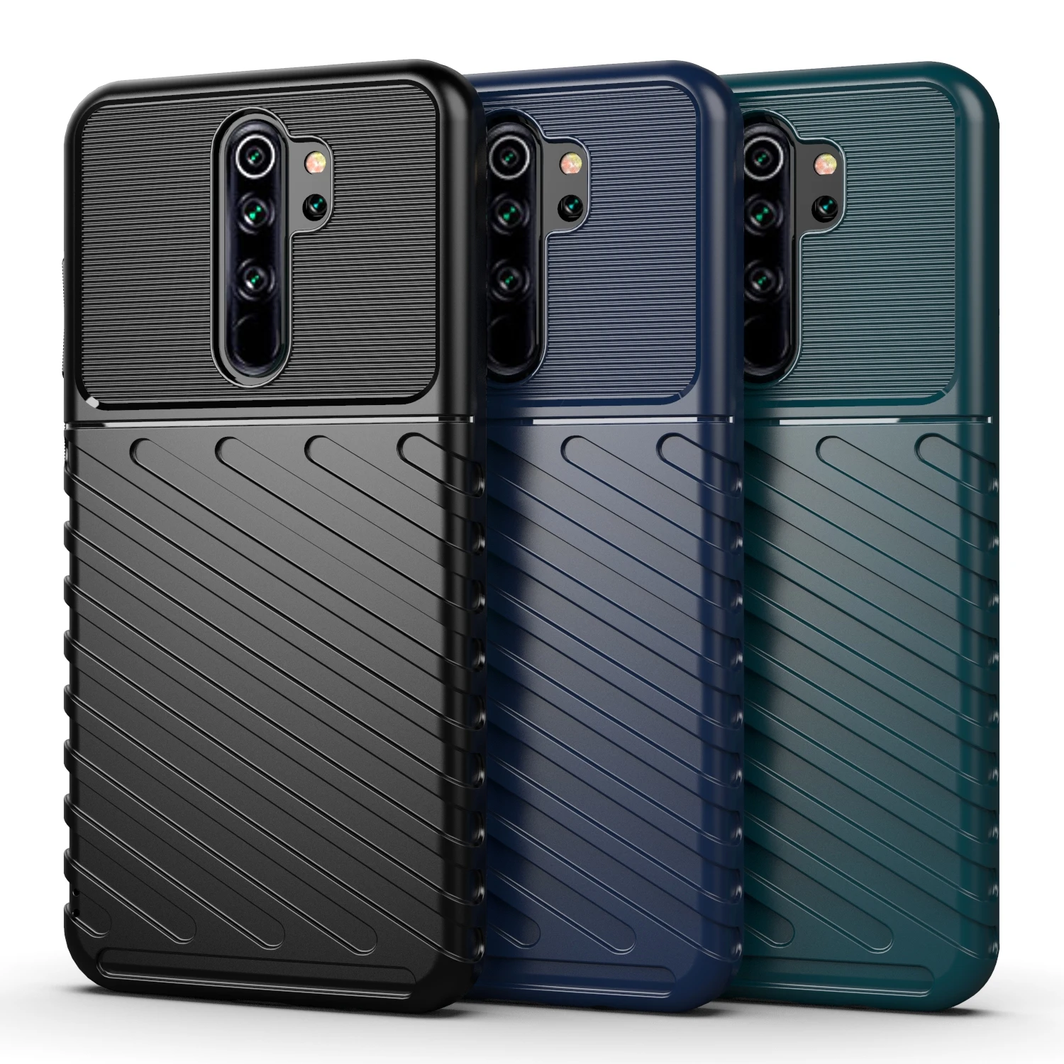 Чехол для Xiaomi Redmi Note 8 7 Pro мягкий силиконовый матовый бронированный