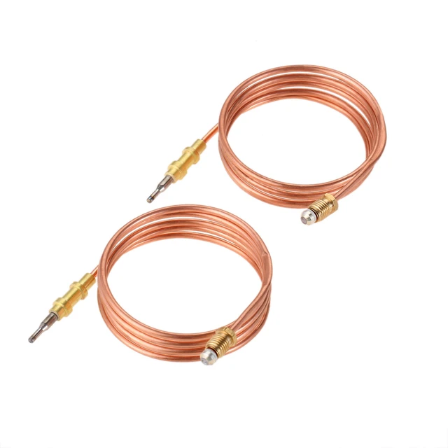2pcs/pair 39.5 Gas Heater Thermocouple 098514-01 Solid Copper Replacement  for Desa LP Vent Free Wall Heater Comfort Fireplace - AliExpress