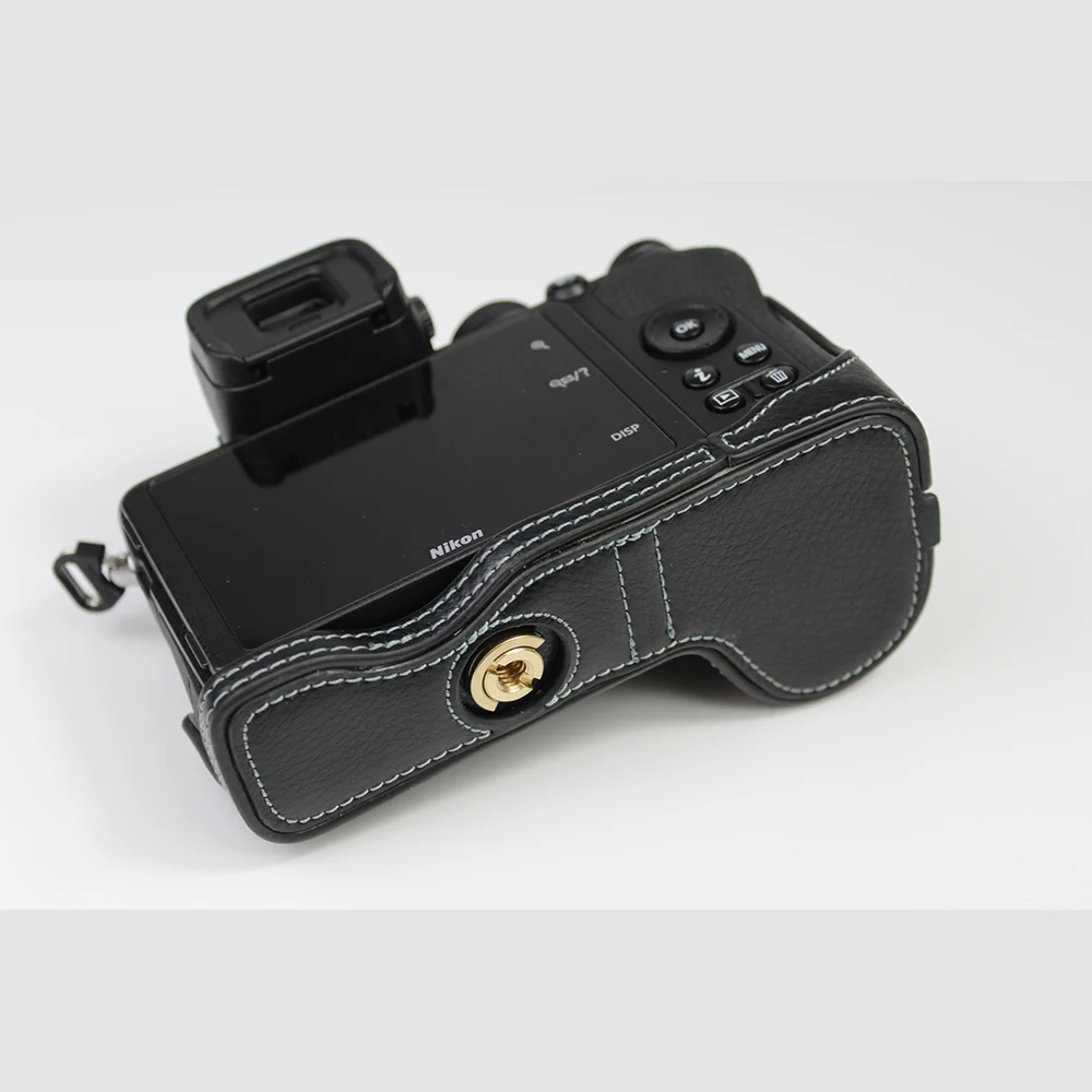 Чехол для камеры из натуральной яловой кожи Nikon Z50 защитный чехол с отверстием