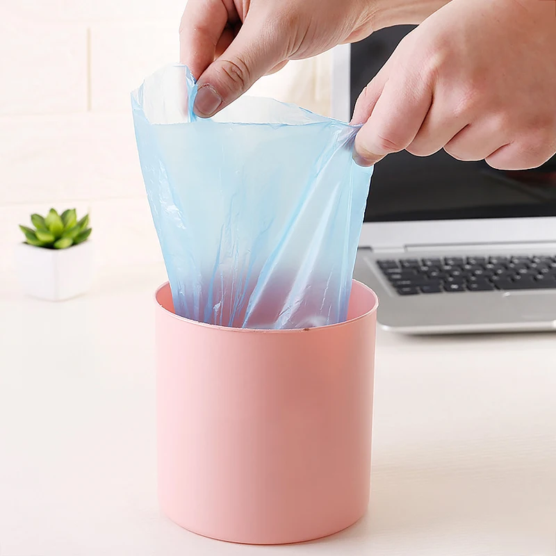 Description Picture 3 of itemDisposable Mini Trash Bags Recycling Garbage Office Desk Small Trash Can Bags for Car Bathroom Kitchen Under Cabinet