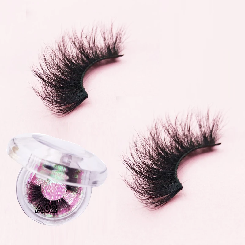 

Reusable 3D mink eyelashes length 25mm mink lashes extra Long 3Dmink eyelashes Big dramatic Criss-cross Strands Lashes Natural