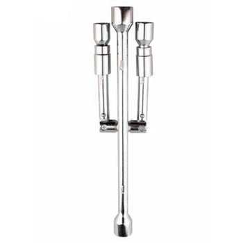 

Folding Cross Wrench Car Wheel Repair Tool 17 19 21 23 Mm Auto Socket Spanner Stowable Adjustable Portable Change Nut Tire Lug