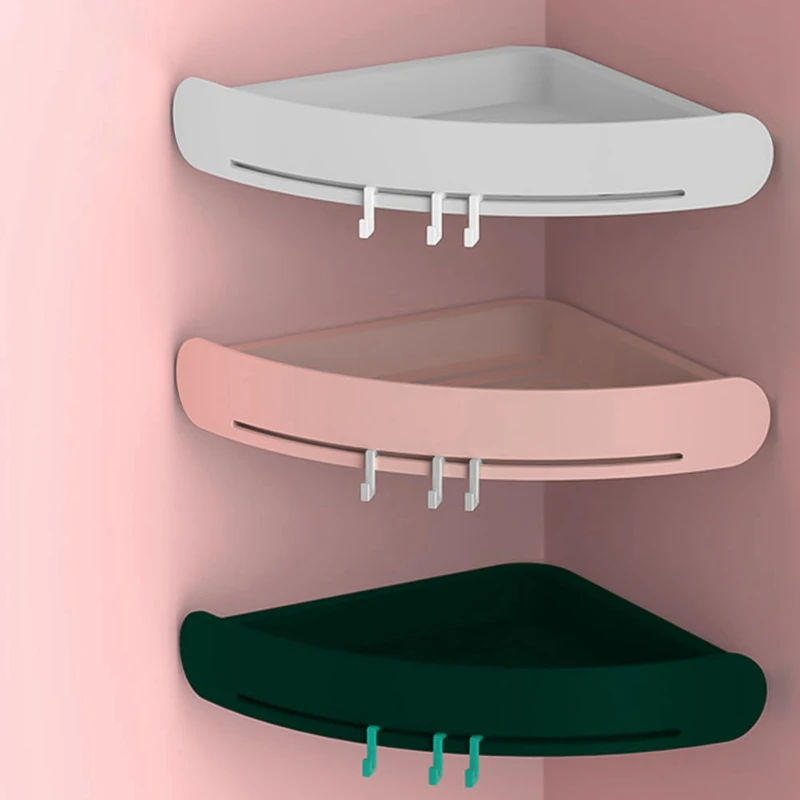 Пластиковая угловая полка для ванной полка органайзер защелкивающаяся Caddy ванная душевая кабина хранение настенный держатель для шампуня