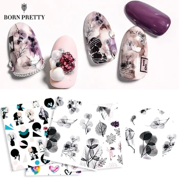 

1PC 3D Nail Sticker Colorful Summer Natural Leaf Flower Plant Animals Pattern Nail Art Transfer Stickers Decals Slider
