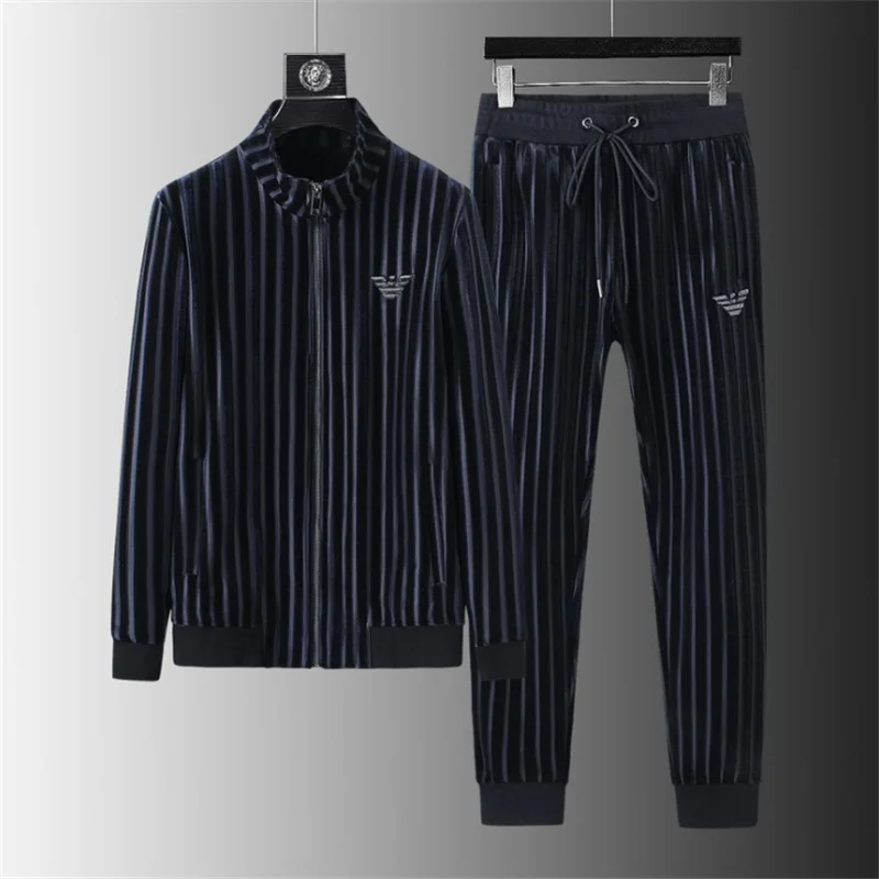 Осенний спортивный костюм 20SS Мужская Уличная одежда с вышивкой орла кардиган