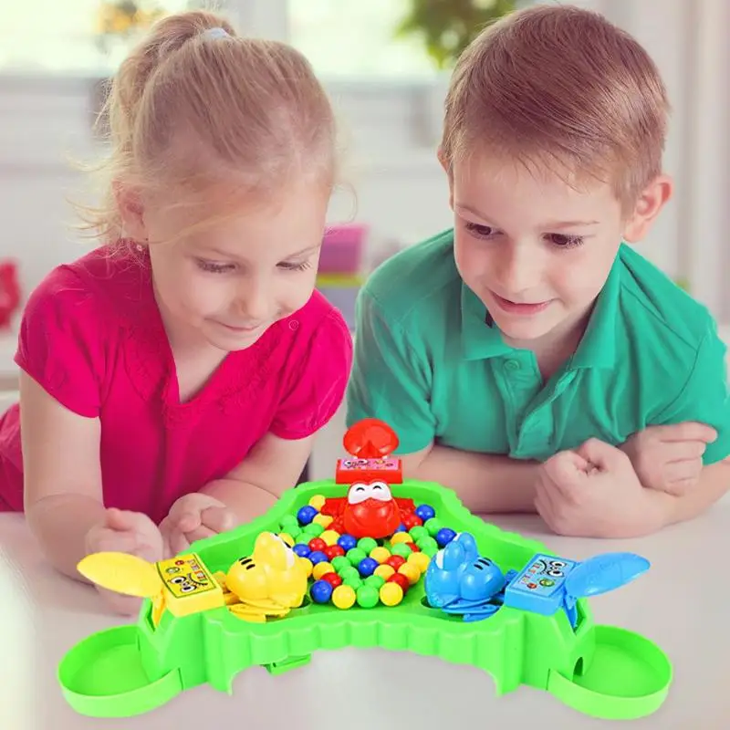Детские лягушки едят бобы настольная игра интерактивный Досуг мозговые упражнения интересные родитель-ребенок головоломка игрушка