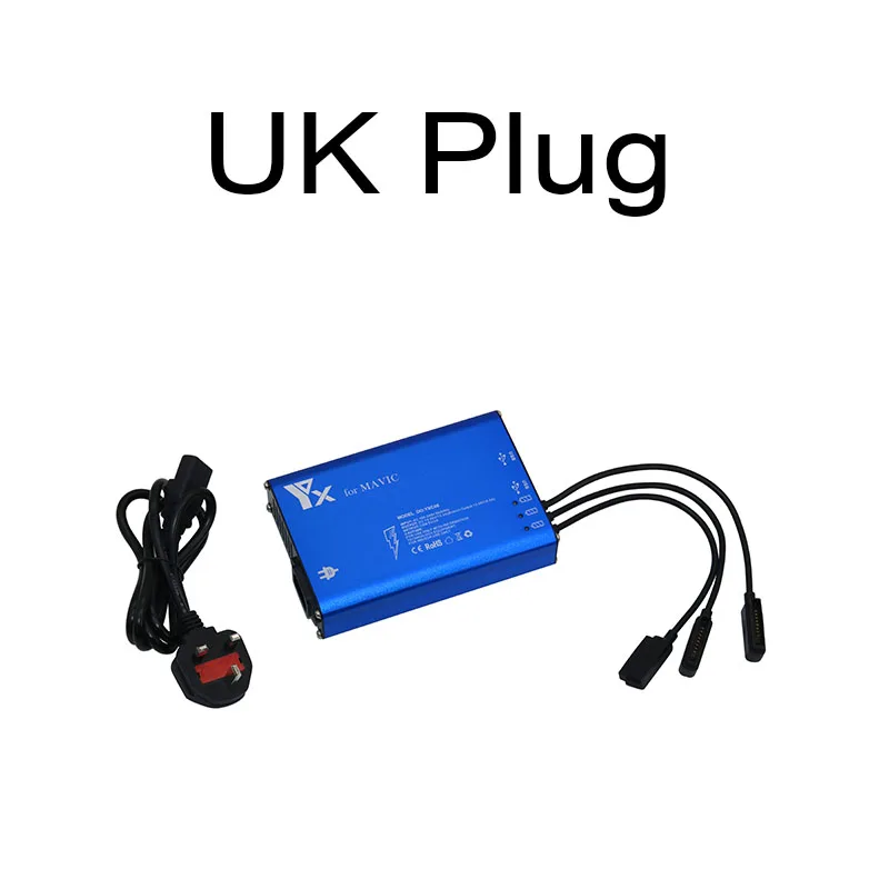 UK Plug Для Mavic Pro зарядное устройство концентратор 5 в 1 зарядный концентратор для Mavic Pro Platinum Drone батарея параллельное Интеллектуальное Быстрое зарядное устройство - Цвет: UK Plug