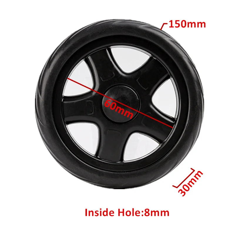 1 Pair Shopping Cart Wheels For Shopping Cart and Trolley Dolly
